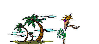 funny jokes - animated gif hula hawaii island